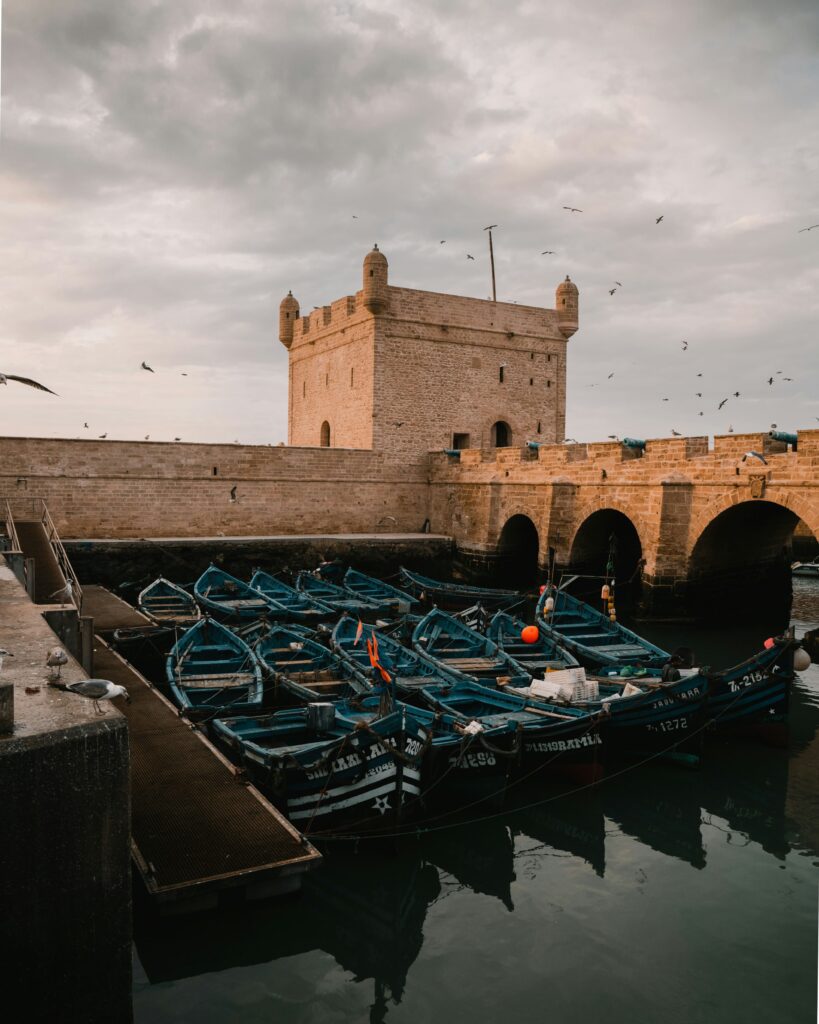 Stunning view of Essaouira’s historic medina, beaches, and coastal landscape